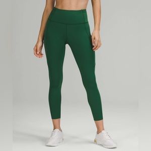 Lululemon Fast and Free High-Rise Tight 25" (Everglade Green) Sz 16